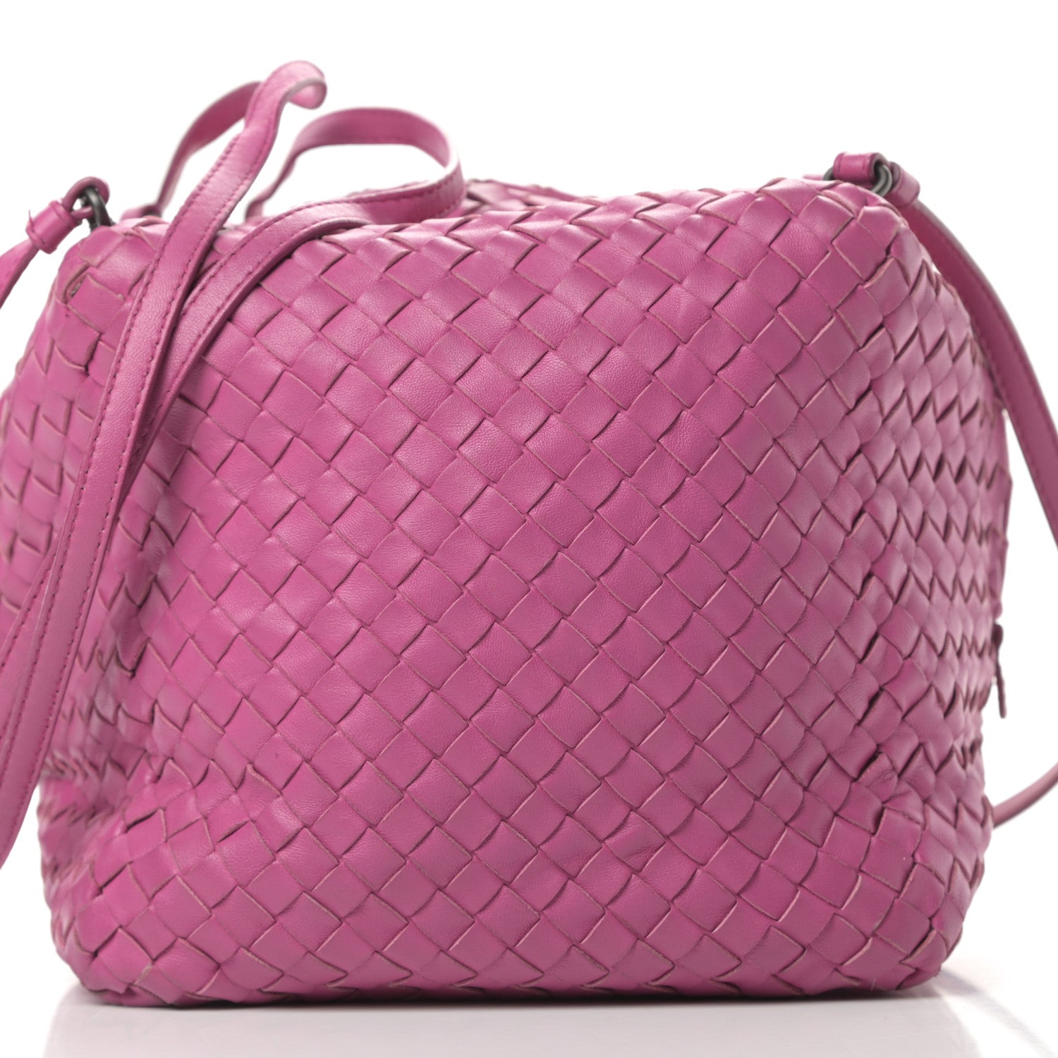Bottega Veneta Nappa Intrecciato Cube Messenger Ametiste 8 of 13