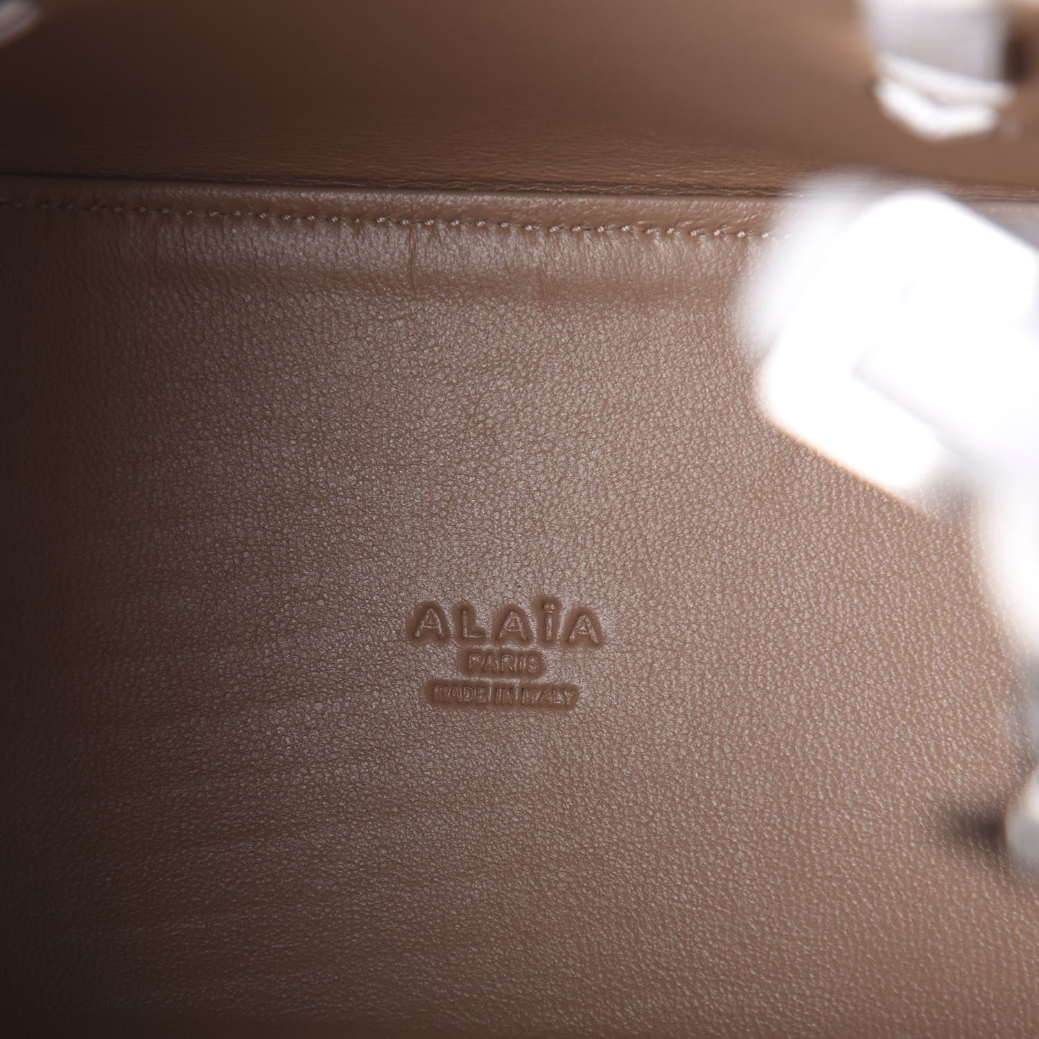 Alaia Calfskin Studded Mina 20 Bag White 6 of 9