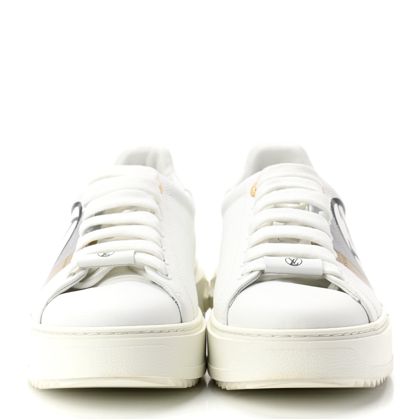 Calfskin Time Out Sneakers 39 White