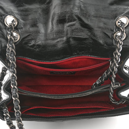Chanel Glazed Calfskin Quilted Medium Coco Soft Flap Black 5 of 10
