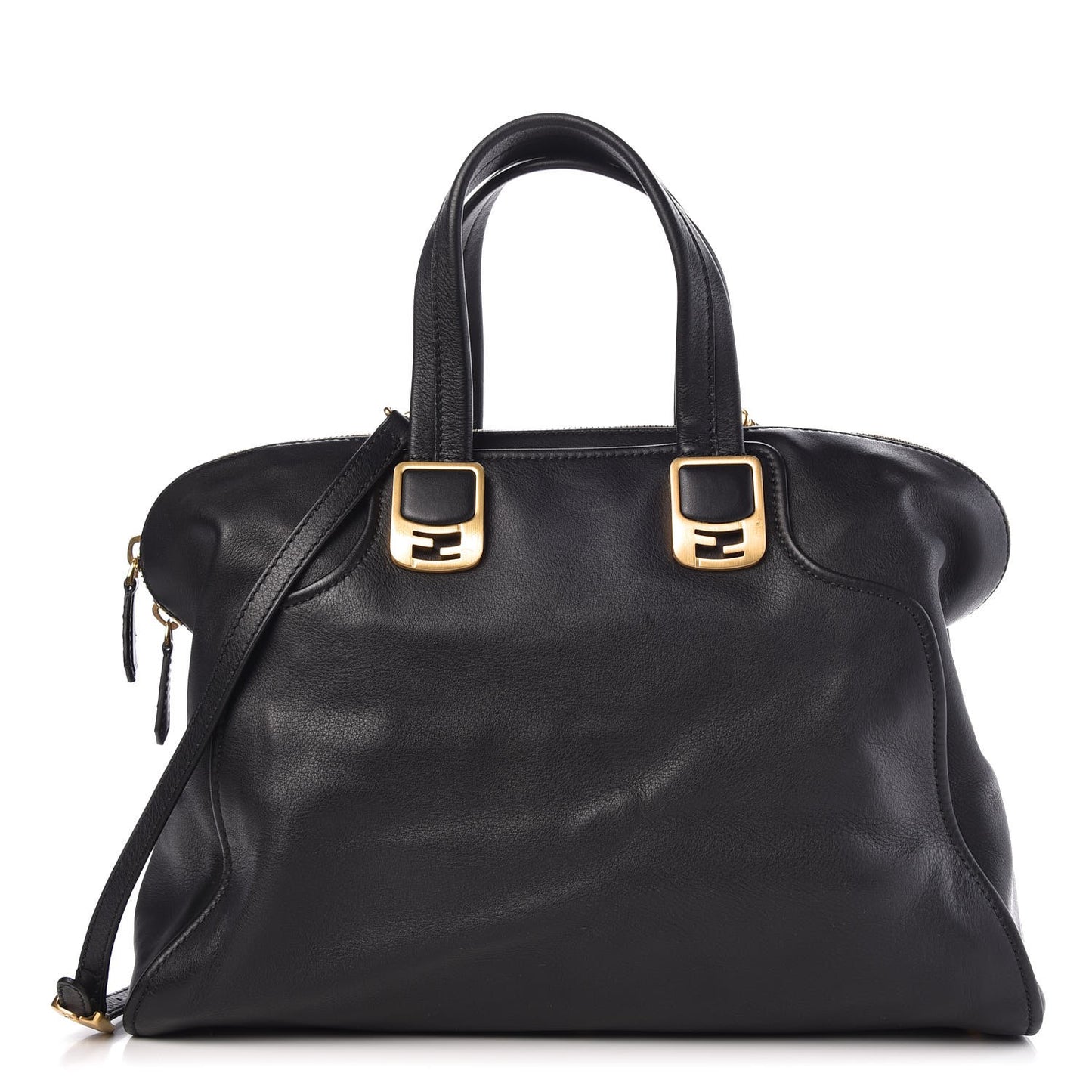 Vitello Dolce Marmol Large Chameleon Tote Black