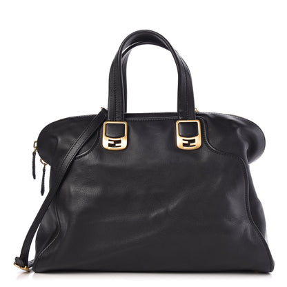 Fendi Vitello Dolce Marmol Large Chameleon Tote Black 1 of 8