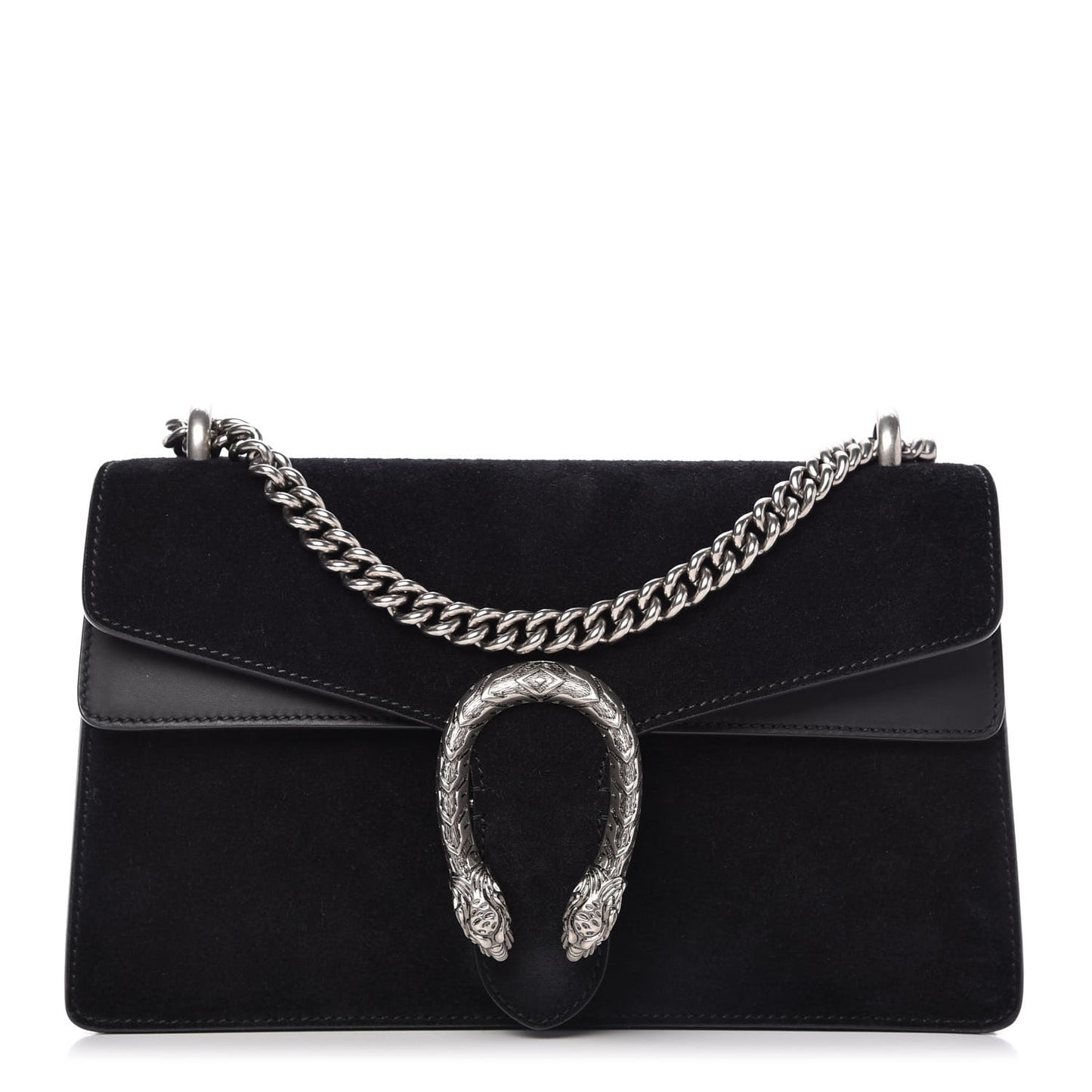 Suede Small Dionysus Shoulder Bag Black