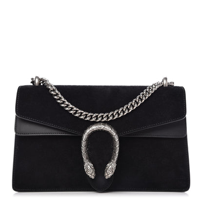 Gucci Suede Small Dionysus Shoulder Bag Black 1 of 11
