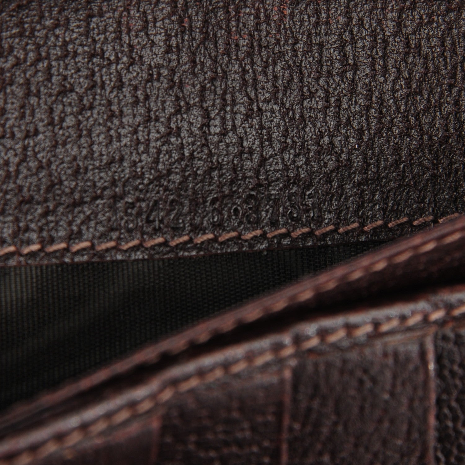 Gucci Monogram Abbey Continental Wallet Dark Brown 5 of 8