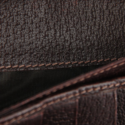 Gucci Monogram Abbey Continental Wallet Dark Brown 5 of 8
