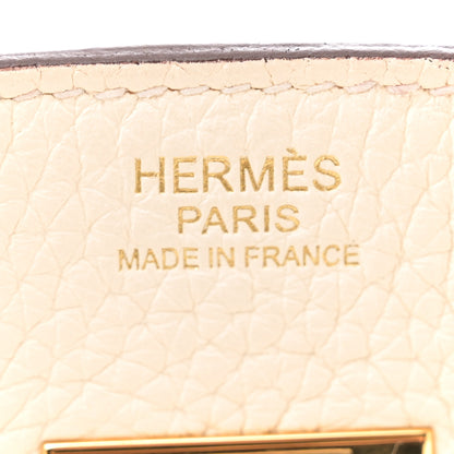 Hermes Taurillon Clemence Birkin 30 Nata 6 of 13
