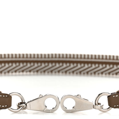 Hermes Toile Swift 25mm Sangle Cavale Shoulder Strap Gris Pale Etoupe 3 of 6