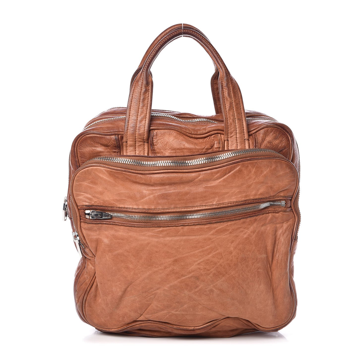 Lambskin Trudy Tote Brown