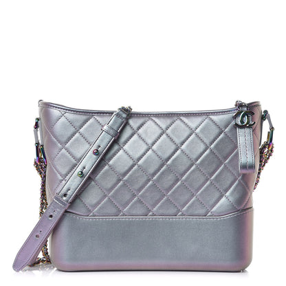 Chanel Iridescent Lambskin Calfskin Quilted Medium Gabrielle Hobo Light Purple 1 of 9