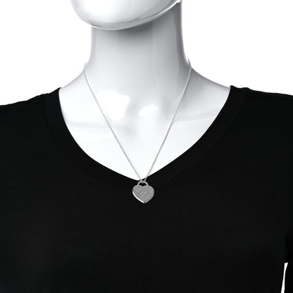 Tiffany Sterling Silver Return To Tiffany Love Pendant Necklace 2 of 6