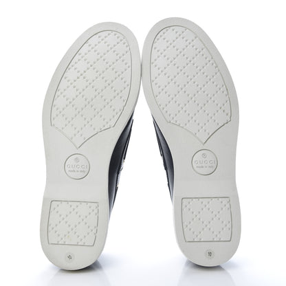Gucci Calfskin Mens Delta Boat Loafer 10 Blue Ivory 5 of 10