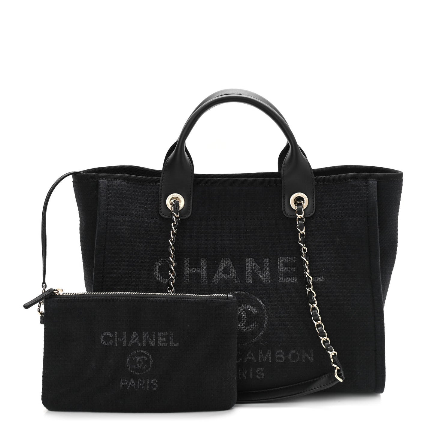 Mixed Fibers Small Deauville Tote Black