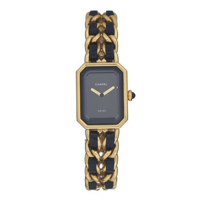 Chanel Stainless Steel Lambskin 20mm Chain Premiere Quartz Watch Gold M 1 of 4