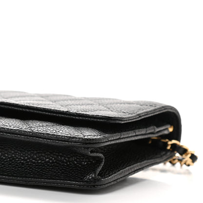 Chanel Caviar Quilted Wallet On Chain WOC Black 10 of 10