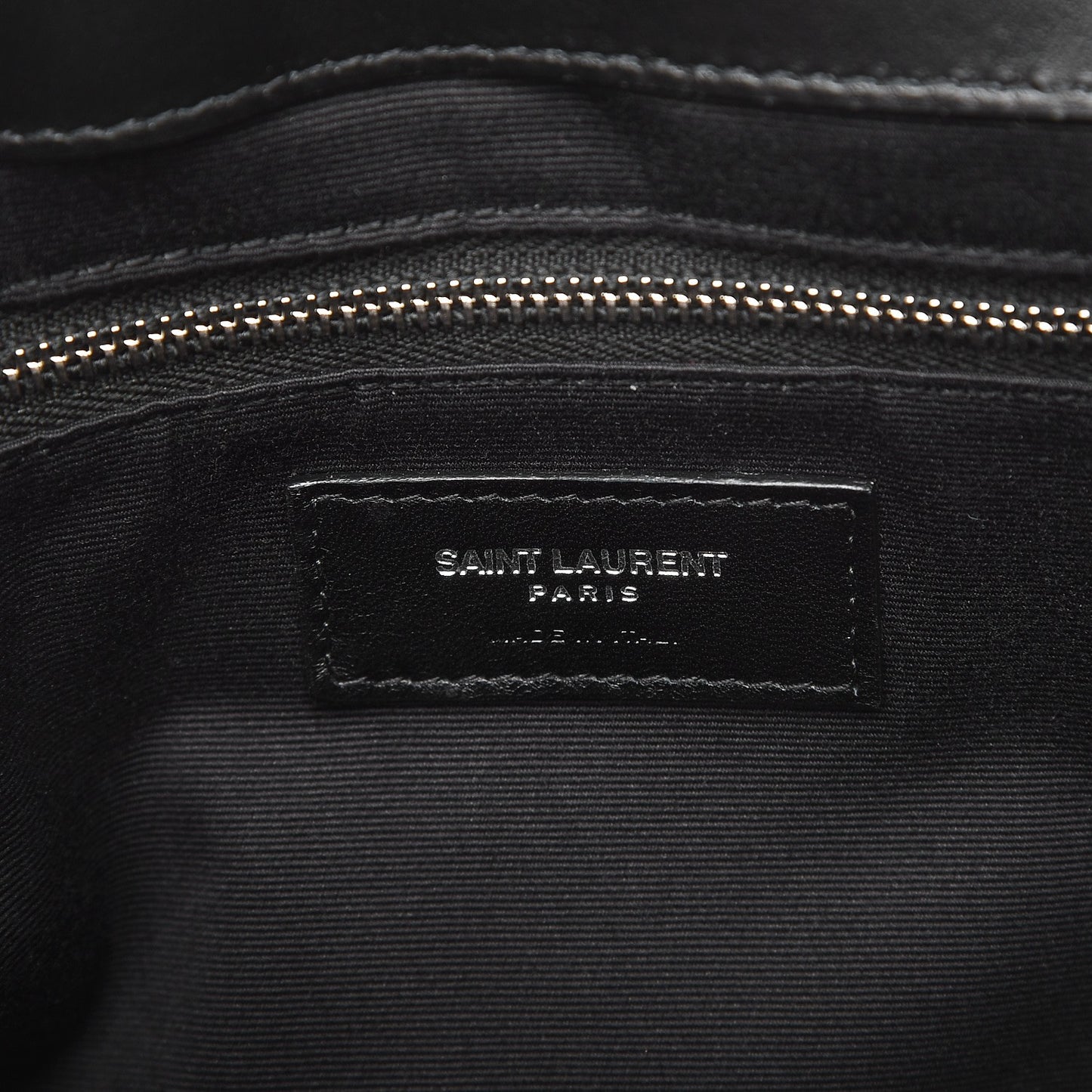 Calfskin Y Quilted Monogram Large Loulou Chain Satchel Black