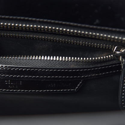 Celine Sleek Calfskin Micro Bi-Color Luggage Black White 10 of 12