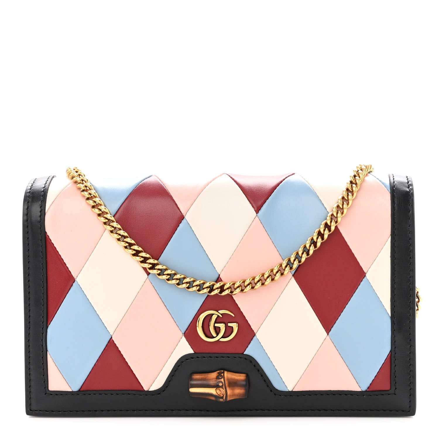 Gucci Calfskin Lovelight Mini Diana Chain Bag Multicolor 1 of 9