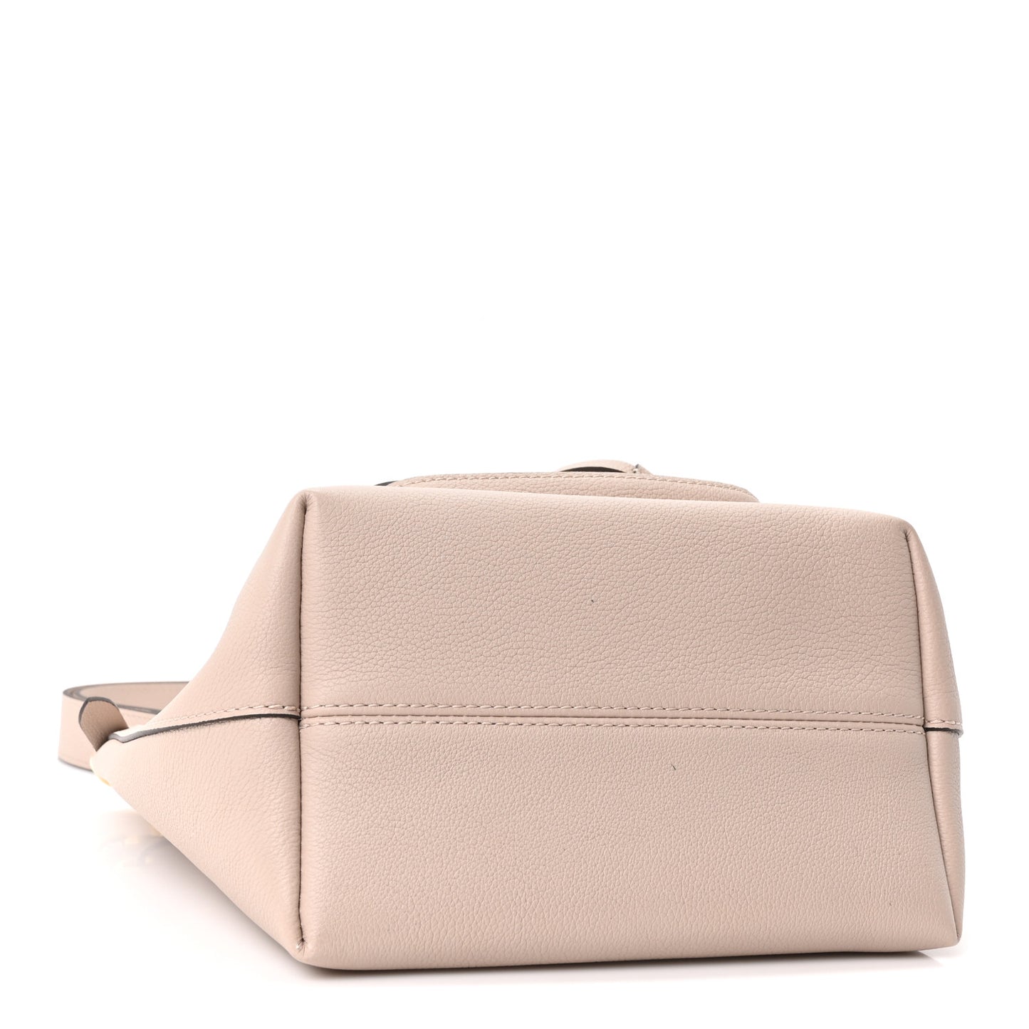 Calfskin Lockme Bucket MM Greige