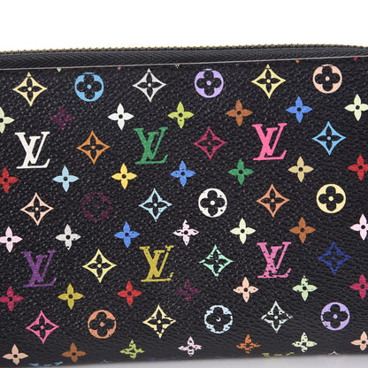 Louis Vuitton Monogram Multicolor Zippy Wallet Black Grenade 10 of 12