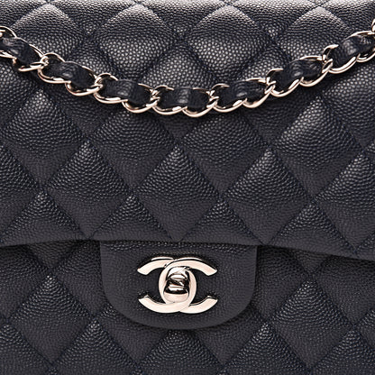 Chanel Caviar Quilted Small Double Flap Navy 9 of 14