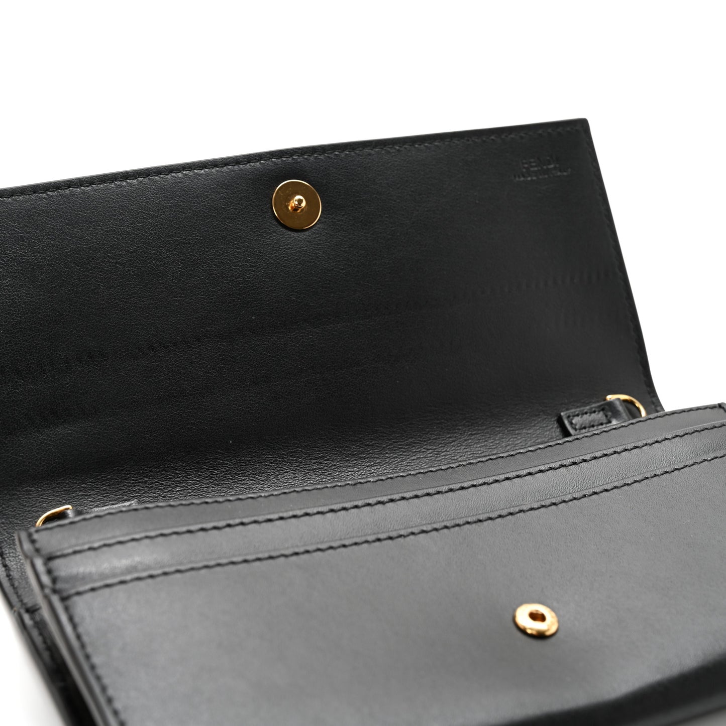 Vitello Liberty Century Lucido By The Way Continental Wallet On Chain Black