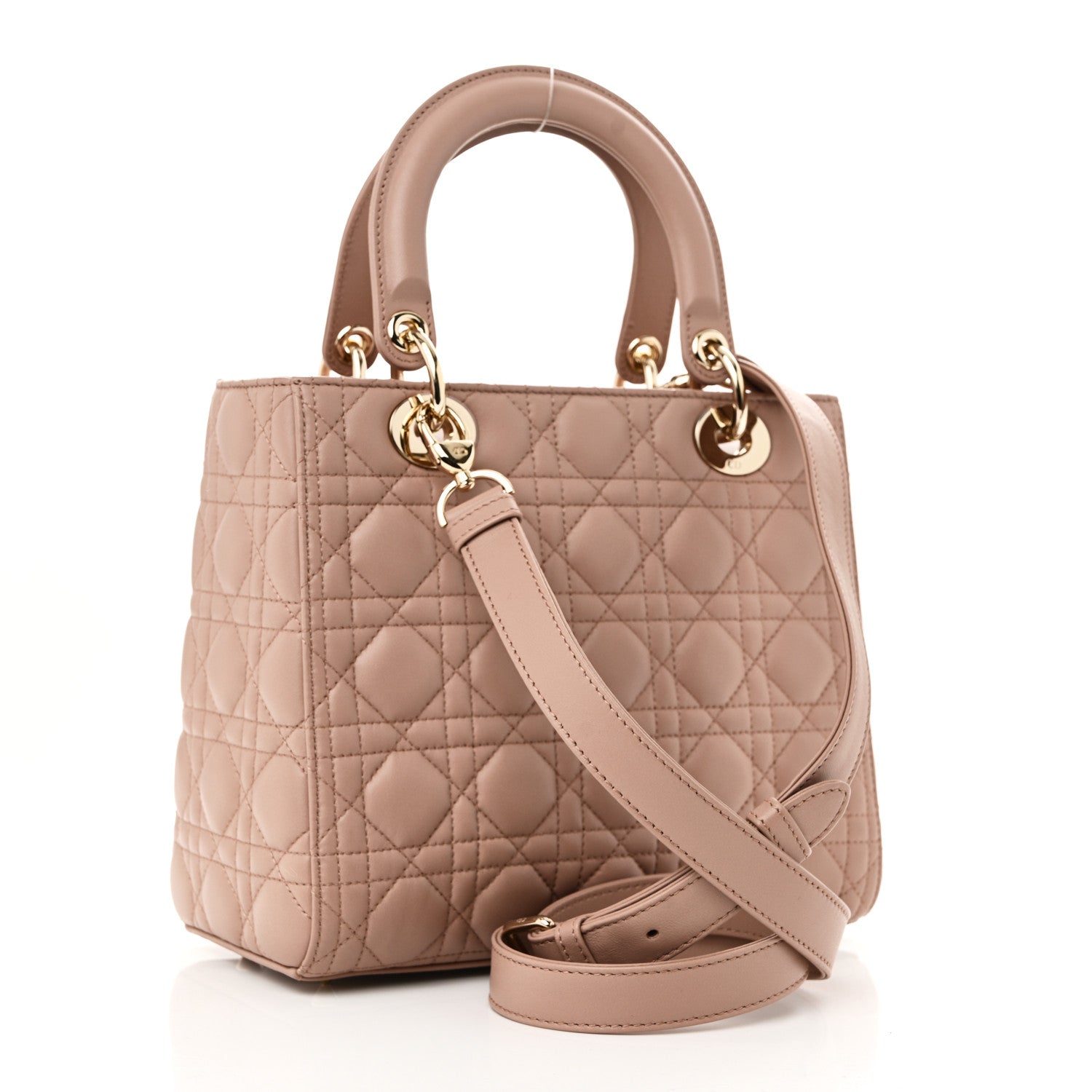 Christian Dior Lambskin Cannage Medium Lady Dior Fard 3 of 9