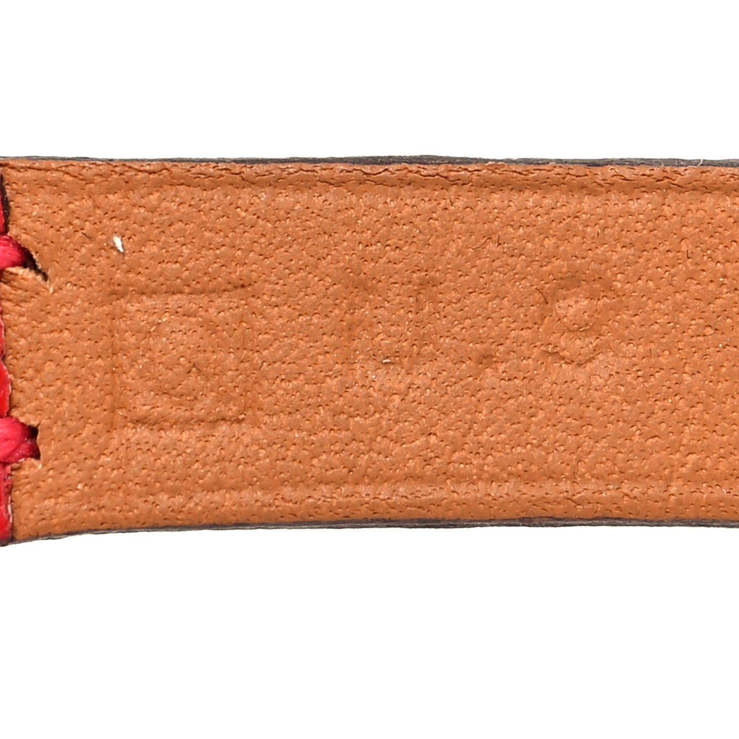 Epsom Hapi 3 MM Triple Tour Wrap Bracelet Rouge Cassaque