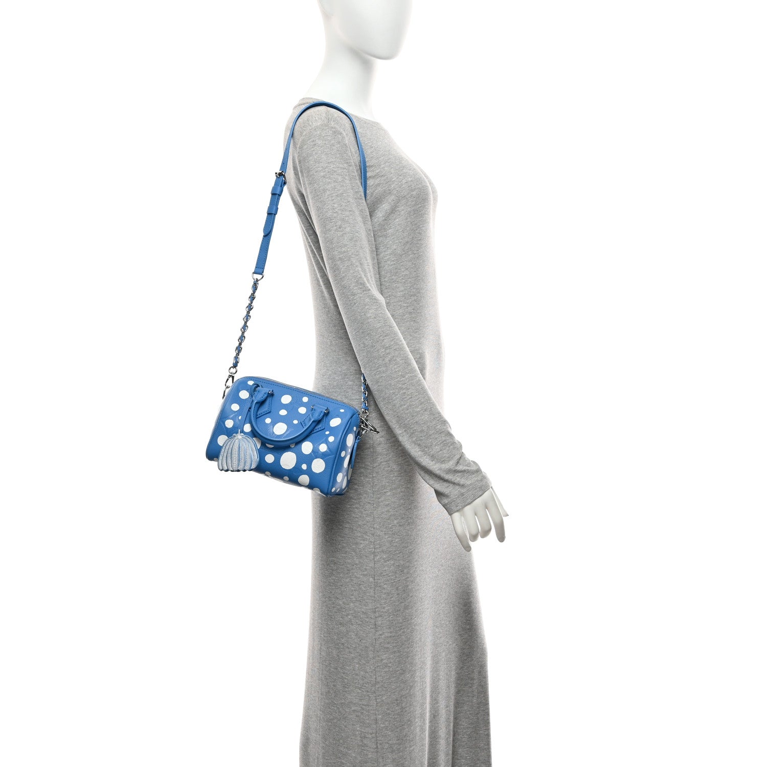 Louis Vuitton LV X YK Empreinte Speedy Bandouliere 20 Blue White 2 of 9