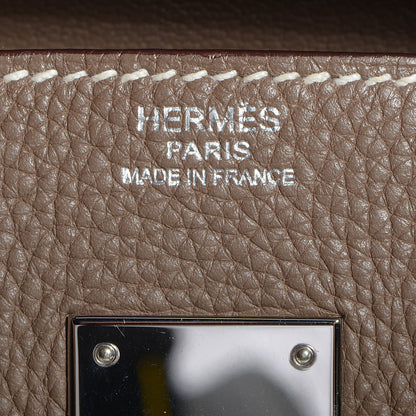 Hermes Taurillon Clemence Birkin 30 Etoupe 9 of 25