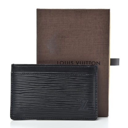 Louis Vuitton Epi Card Holder Black 7 of 7