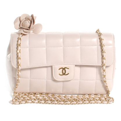 Chanel Lambskin Camellia Mini Flap Light Pink 1 of 7