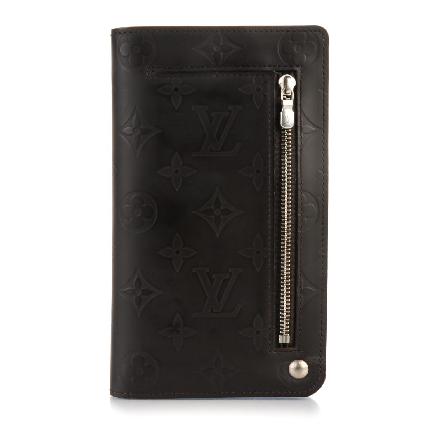 Monogram Glace Whist Wallet Cafe Brown