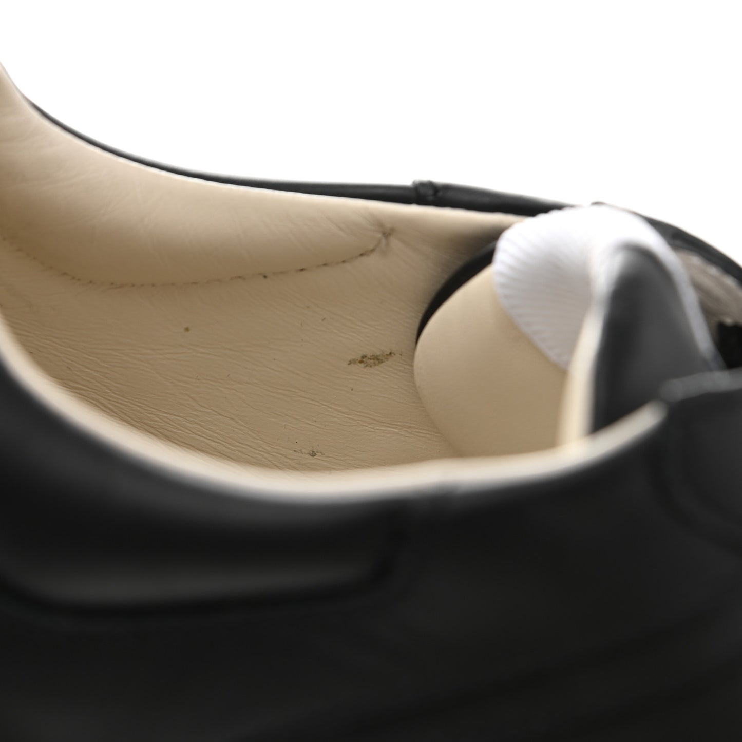 Calfskin Iridescent Logo Mens Rhyton Sneakers 9 Black