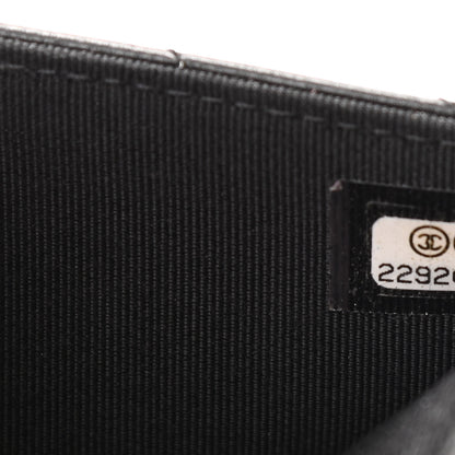 Chanel Lambskin Chevron Quilted Wallet On Chain WOC Black 6 of 12