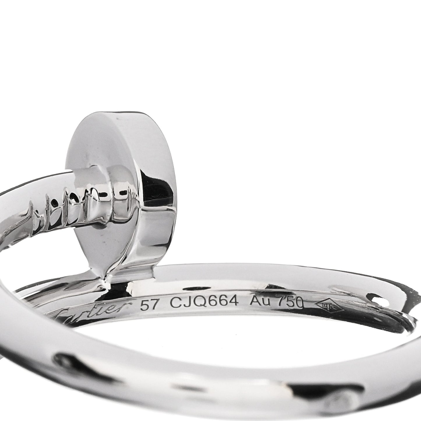 18K White Gold Juste Un Clou Ring 57 8