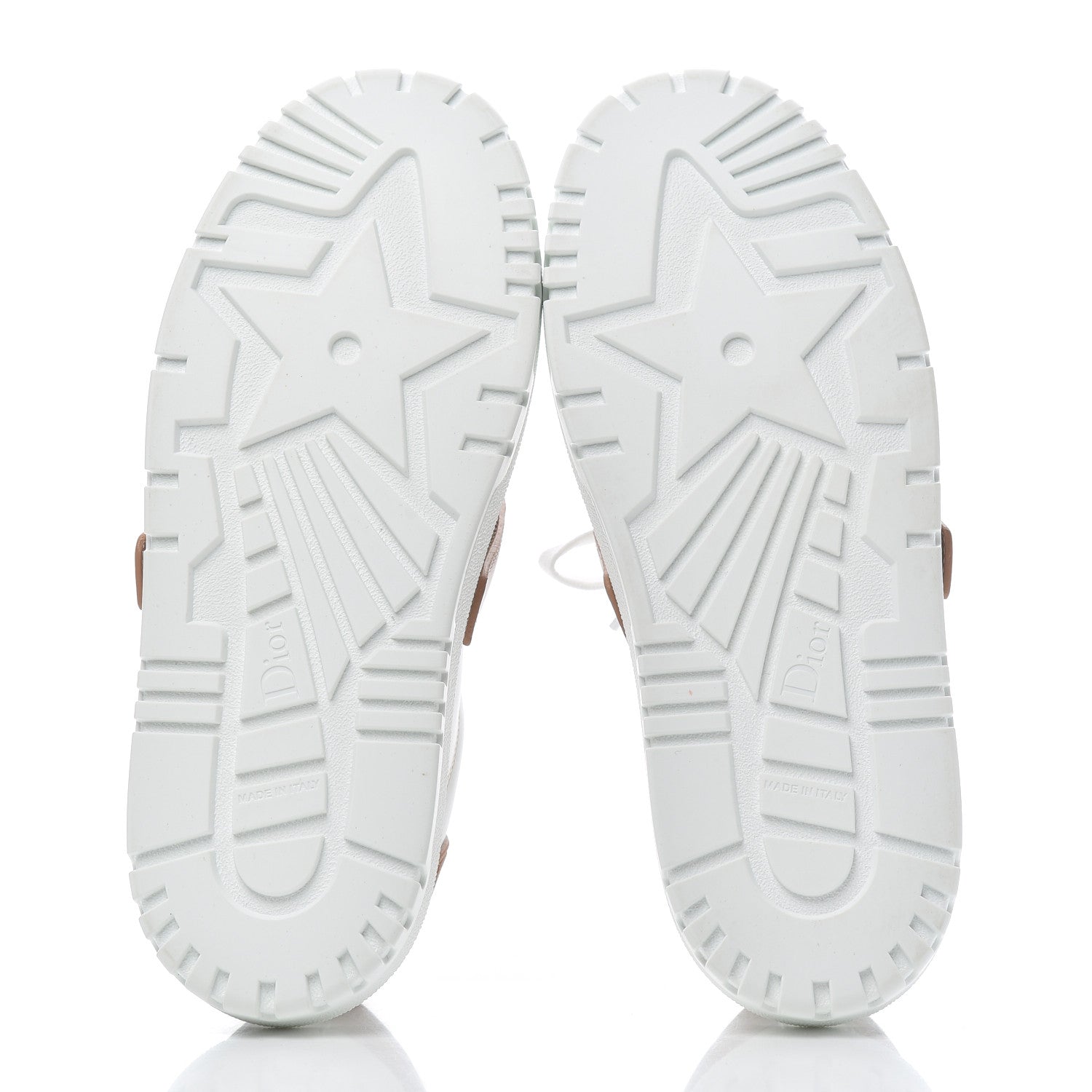Christian Dior Calfskin Bi-Color Dior-ID Platform Sneakers 37 White Nude 5 of 10