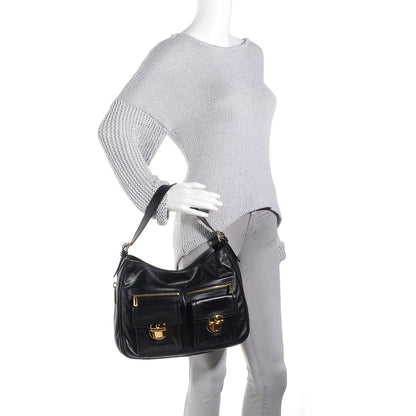 Marc Jacobs Leather Lisa Hobo Black 2 of 10