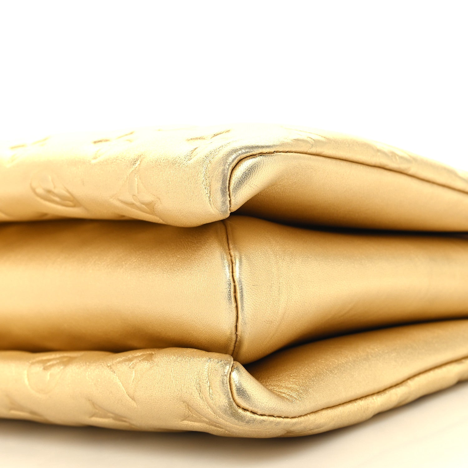 Louis Vuitton Lambskin Embossed Monogram Coussin PM Gold 11 of 11