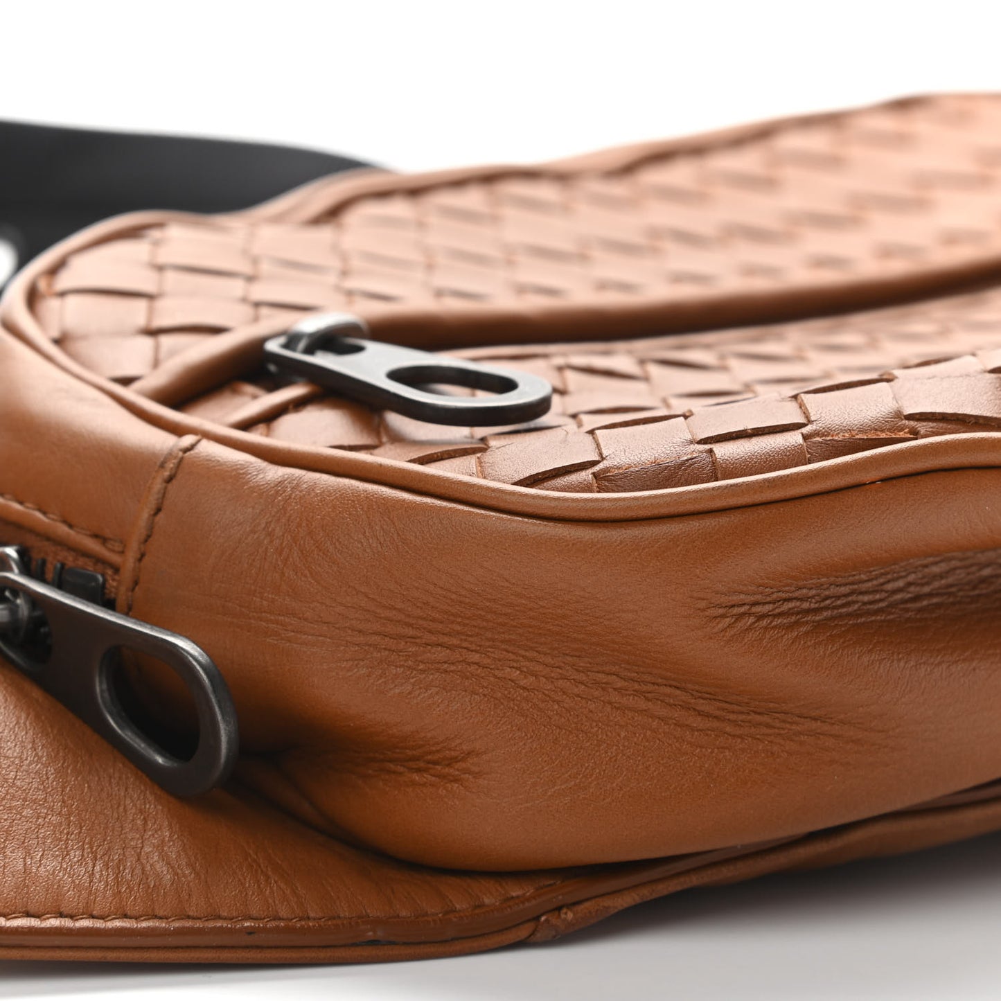 Nappa Intrecciato Belt Bag Noce
