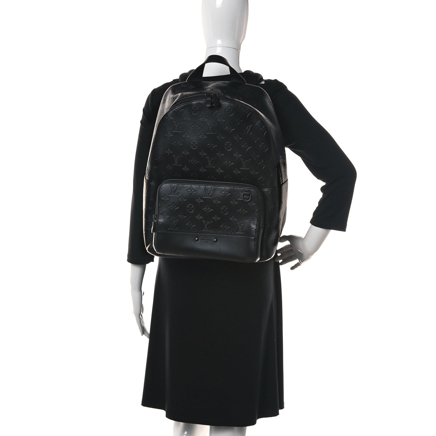 Calfskin Monogram Shadow Racer Backpack Black