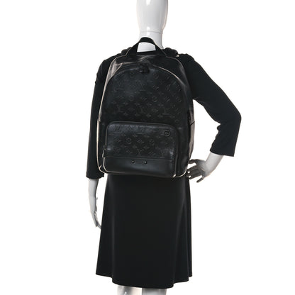Louis Vuitton Calfskin Monogram Shadow Racer Backpack Black 2 of 13