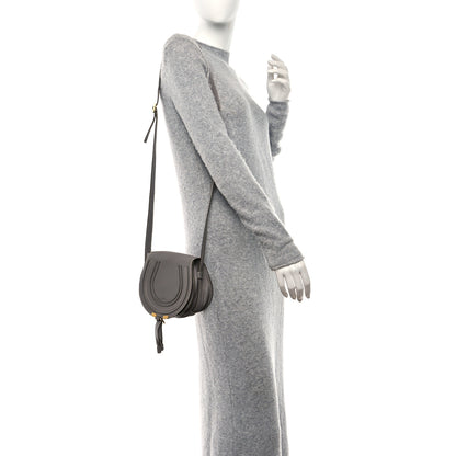 Chloe Calfskin Mini Marcie Round Crossbody Bag Cashmere Grey 2 of 8