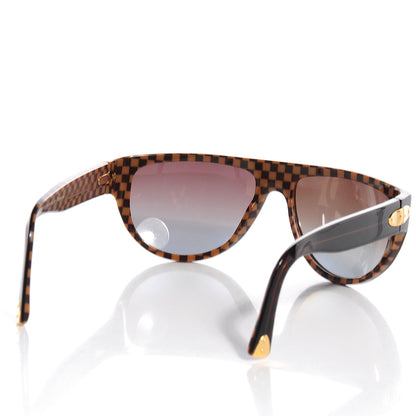 Louis Vuitton Damier Ebene Polarized Sunglasses Z0019W 2 of 5