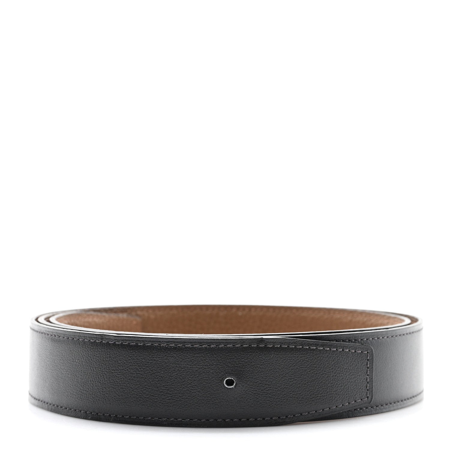Hermes Box Togo 32mm Belt Strap 105 42 Black  Alezan 1 of 4