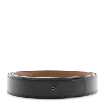 Hermes Box Togo 32mm Belt Strap 105 42 Black  Alezan 1 of 4
