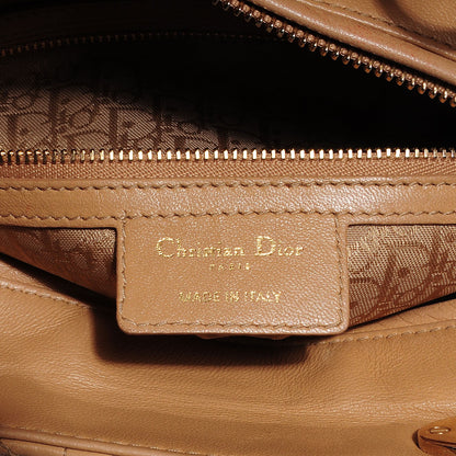 Christian Dior Lambskin Cannage Large Lady Dior Beige 5 of 8