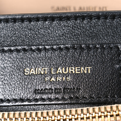 Saint Laurent Calfskin Y Quilted Monogram Small Loulou Chain Satchel Dark Beige 6 of 11