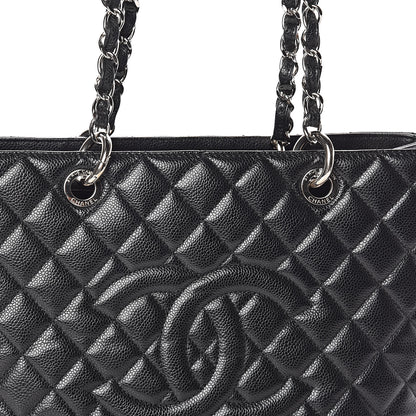 Chanel Caviar Quilted Grand Shopping Tote GST Black 8 of 10