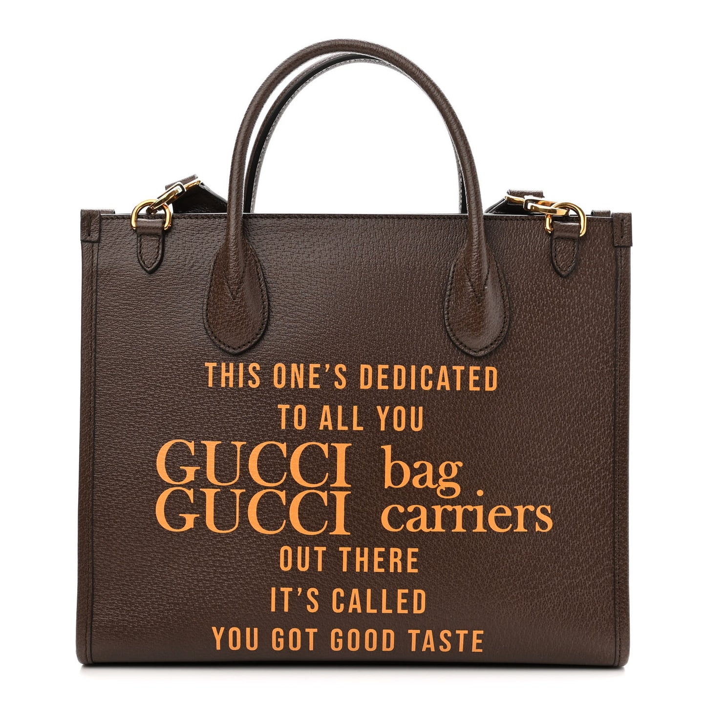 Textured Dollar Calfskin Gucci 100 Small Tote Bag New Acero Multicolor